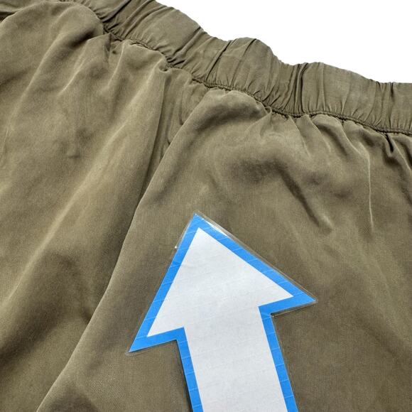 BANANA REPUBLIC Tencel Soft Wash Pull On Shorts in Green Size 10 Womens Pockets - Picture 8 of 8